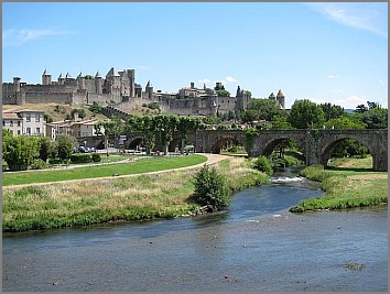 carcassonne,pont-vieux,cité,festungsstadt,burg